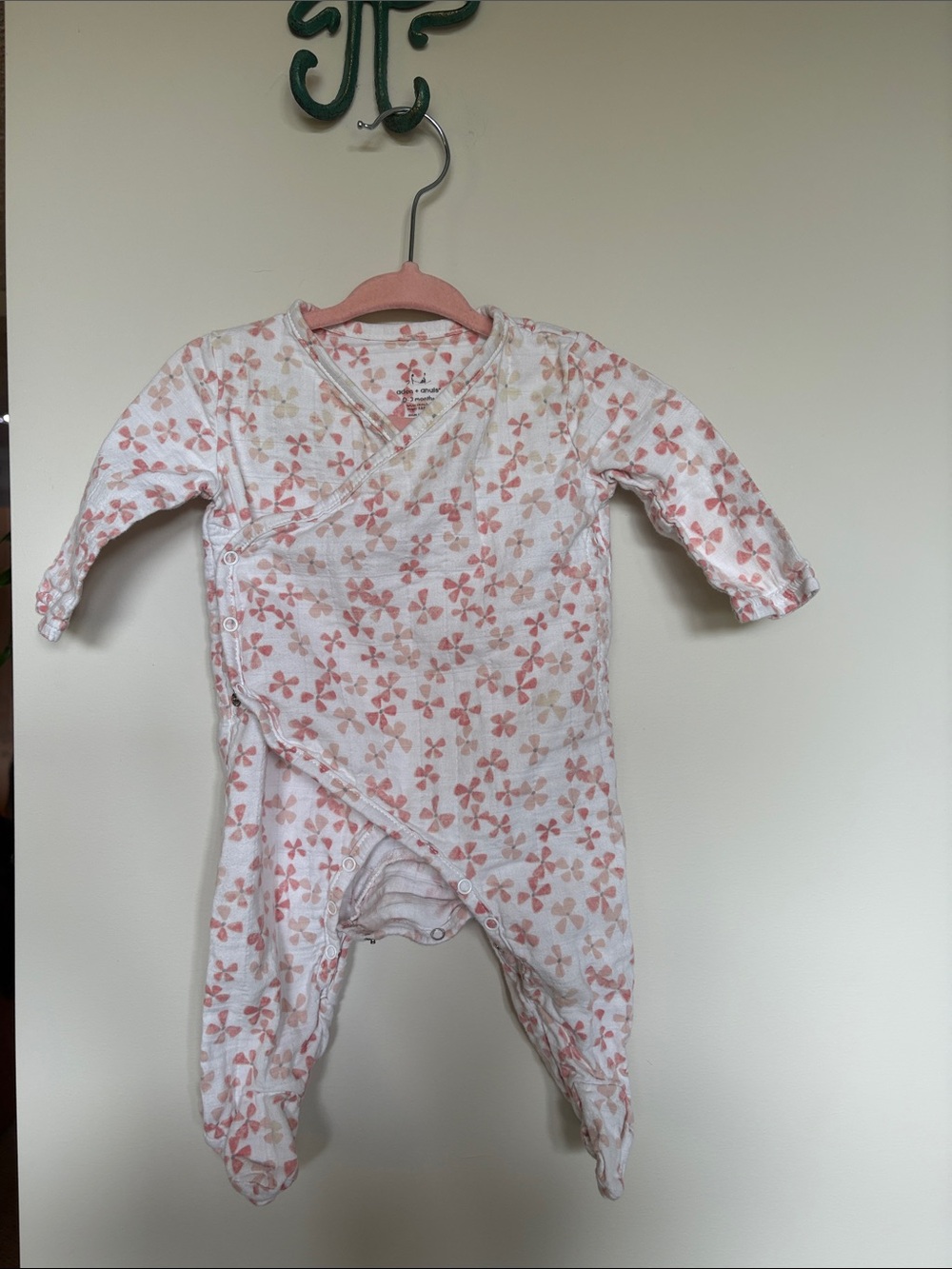 Aden + Anais Floral Kimono Footed One-Piece – 0–3 Months